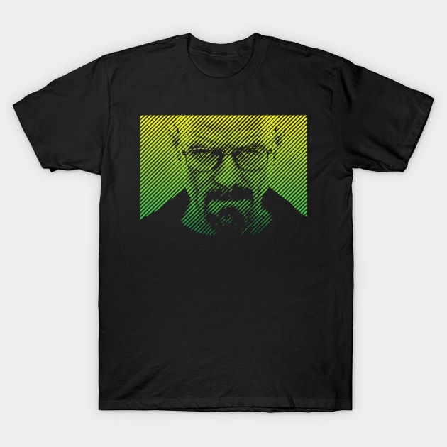 Walter White Breaking Bad halftone style T-Shirt by Aldyz